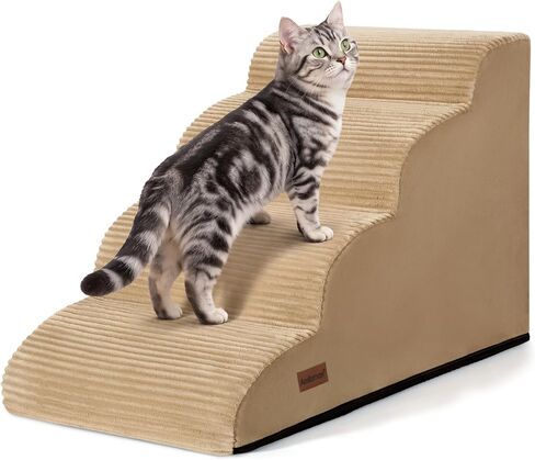 Dog Stairs for Small Dogs & Cats, 3-Step Pet Stairs Ramp for Couch, 15.7" H in Saudi Arabia