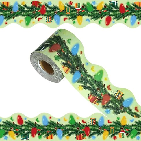 68.9 Feet Halloween Bulletin Board Borders，Scalloped Borders Bulletin Board Border Decorative,Funny Patterns Rolled Border Trim, for Classroom Decoration Strips Chalkboard Wall Decor in Kuwait