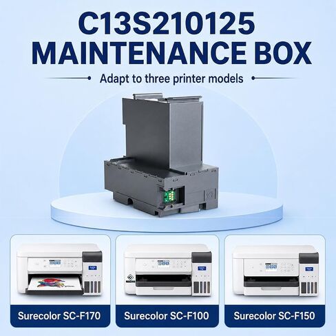 F170 Maintenance Box Compatible Replacement for Epson SC-F170 S210125 2Pack in Kuwait