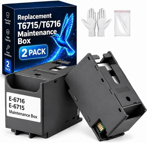 Compatible T6715 T6716 Maintenance Box T6715 for Workforce Pro WF-4830 2PK in Kuwait