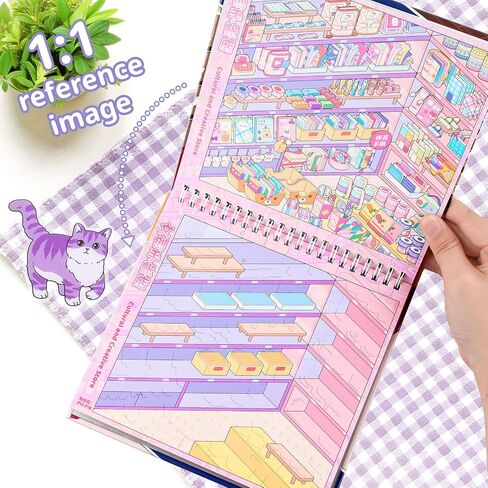 10 Sets Big Size 3D Room Sticker Scene Book DIY Kit in Saudi Arabia