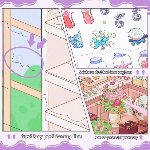 10 Sets Big Size 3D Room Sticker Scene Book DIY Kit in Saudi Arabia