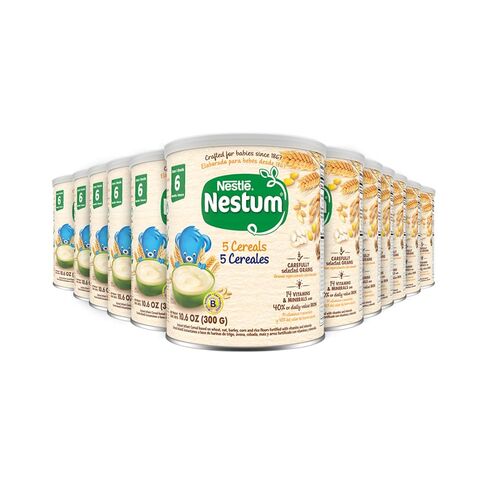 Nestle Nestum Infant Cereal، 5 حبوب، 10.6 أونصة (عبوة من 12 قطعة) in Kuwait