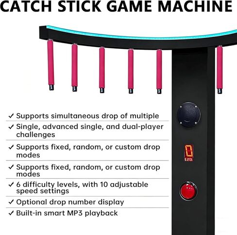 Arcade Reflex Catching Stick Game with LED Lights & Mp3 Player in Saudi Arabia