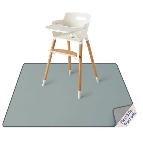 Baby Splat Mat for Under High Chair, 51 x 51 Inch Splash Mat, Waterproof and Washable Spill Mat, Anti-Slip Floor Protector, Elephant&Giraffe in Saudi Arabia