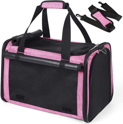 YUDODO 25lbs Cat Carrier Lightproof Soft Sided Pet Carrier for Large Cat in Saudi Arabia