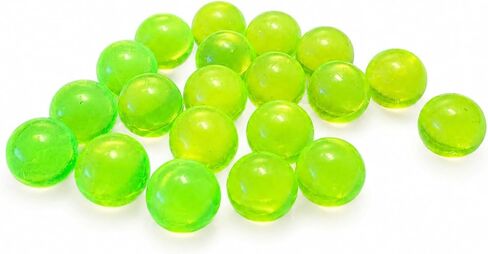 15 pcs (25 Grams) Glass Sphere Small Marble Ball Yellow urаnium Transparent, Glass, Czech Republic (10 mm) in Saudi Arabia