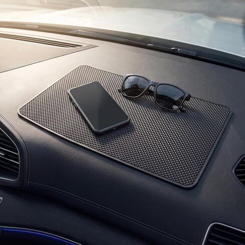 Tianmei 10.6" x 5.9" Extra Large Size Anti-Slip Rubber Pad, Car Dashboard Universal Non-Slip Mat Use for Cell Phones, Sunglasses, Keys, Coins and More (Pink Rabbit) in Kuwait