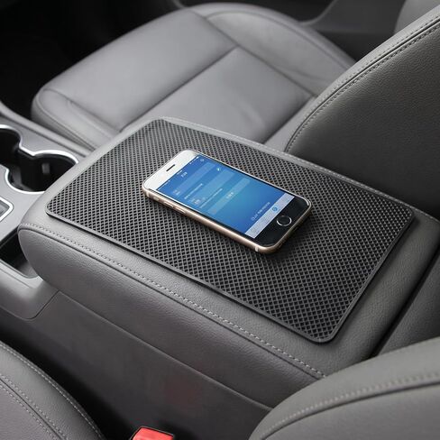Tianmei 10.6" x 5.9" Extra Large Size Anti-Slip Rubber Pad, Car Dashboard Universal Non-Slip Mat Use for Cell Phones, Sunglasses, Keys, Coins and More (Pink Rabbit) in Kuwait