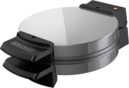 BLACK+DECKER Belgian Waffle Maker, Stainless Steel, WMB500,Silver in Saudi Arabia