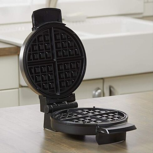 BLACK+DECKER Belgian Waffle Maker, Stainless Steel, WMB500,Silver in Saudi Arabia