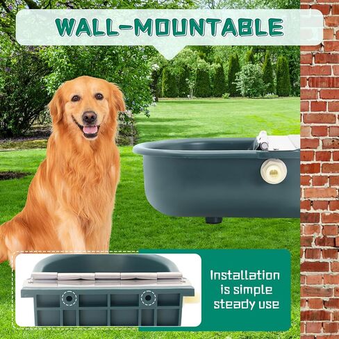 Automatic 1.2 Gallon Water Trough Cow Cattle Horse Water Bowls with Float Valve Livestock Tool Bowl for Cat Goat Sheep Dog Animal Drinking Equipment in Kuwait