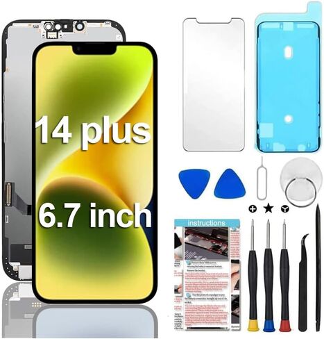 for iPhone Xs Max Screen Replacement 6.5 inch LCD Touch Screen Display Digitizer Repair Kit Assembly with Complete Repair Tools in Kuwait