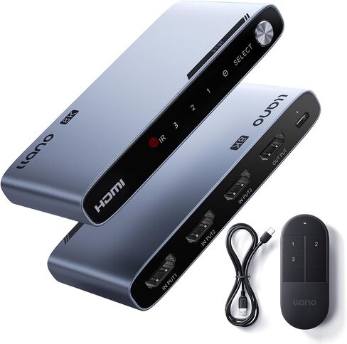 محول HDMI 2.1 8K HDMI ، لانو 4K @120Hz HDMI ثنائي الاتجاه يدعم 8K @60Hz، محول HDMI من الالومنيوم لاجهزة PS4/PS5 Xbox Roku Apple TV Fire Stick تلفزيون سوني تي في in Kuwait