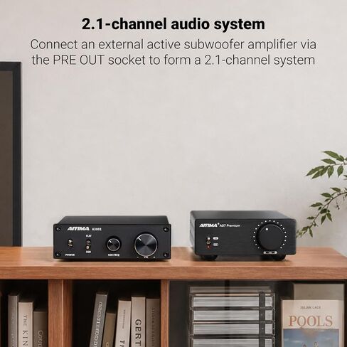 AIYIMA A07 TPA3255 مضخم الطاقة 300Wx2 HiFi فئة D ستيريو الصوت الرقمي أمبير صغير 2 قناة مكبر للصوت للسماعات السلبية سطح المكتب رف الكتب نظام المسرح المنزلي مع محول الطاقة DC 32V in Kuwait