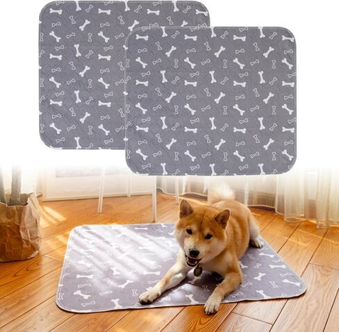 2 Pack Puppy Pee Pads with Pheromones, Washable Puppy Pads for Dogs,Leak-Proof & Anti-Slip,Reusable Absorbent Dog Training Pad for for Playpen,Whelping Box,Potty Training (27.6" × 31.5") in Kuwait