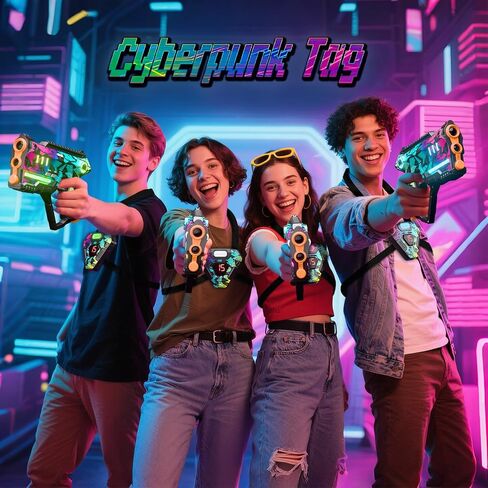 Rechargeable Laser Tag Set of 4, Lazer Tag Game for Kids Indoor & Outdoor Play, Gift Ideas for Kids Teens and Adults, Cool Toys for Teenage Ages 8 9 10 11 12+Year Old Boy & Girls in Saudi Arabia