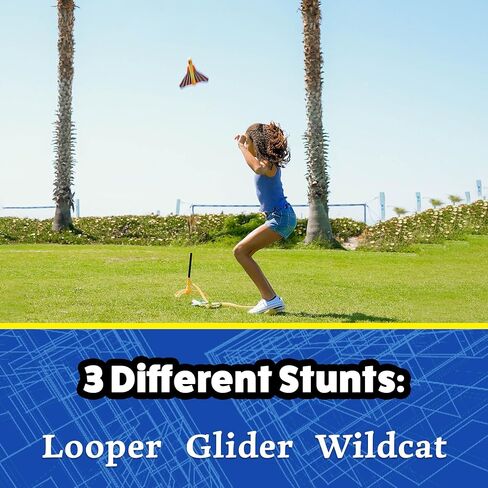 Stomp Rocket Stunt Plane Rocket Launcher Toy for Kids - 3 Foam Airplane Toy in Kuwait