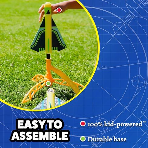 Stomp Rocket Stunt Plane Rocket Launcher Toy for Kids - 3 Foam Airplane Toy in Kuwait