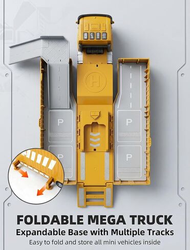 Construction Truck Vehicles Toys Set with Die-Cast Toy Car & Tower Crane in Kuwait