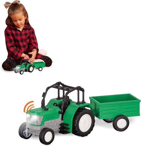 Driven by Battat – 7-Inch Crane Truck Toy with Lights & Sounds, Movable Parts, Construction Vehicle for Boys & Girls, Durable Design, Realistic Details, 3+ Years Toy for Kids in Kuwait