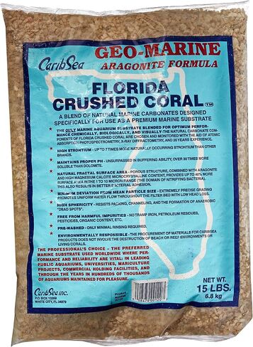 Carib Sea ACS00120 Crushed Coral for Aquarium, 15-Pound (Pack of 2) in Kuwait