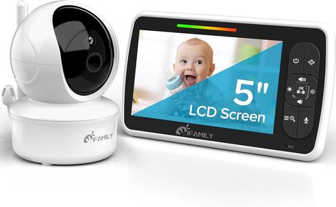 GoodBaby Baby Monitor with Remote Pan-Tilt-Zoom Camera|Keep Babies Safe with 3.5" Large Screen, Night Vision, Talk Back, Room Temperature, Lullabies, 960ft Range1 in Saudi Arabia