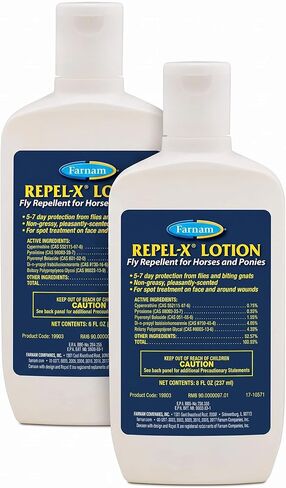 Farnam Repel-X Lotion Fly Repellent for Horses and Ponies lotion 8 ounce in Kuwait