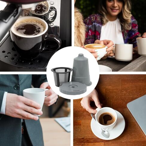 Reusable Coffee Holder and Filter Set 3 part with Filter Basket Compatible with Keurig My K-Cup Home Brewers fits B31 B40 B50 B60 B70 Sustainable Coffee Accessories in Kuwait