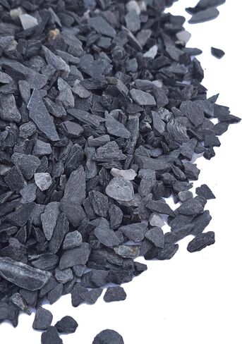Natural Slate Stone Gravel 1/8 to 1/4 inch - USA Sourced and Packaged for Basing Models, Wargaming, Mosaic Stone Art, Crafts, Bonsai, Succulents, Miniature or Fairy Gardens, Aquariums (1lb) in Kuwait