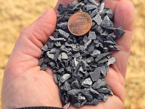 Natural Slate Stone Gravel 1/8 to 1/4 inch - USA Sourced and Packaged for Basing Models, Wargaming, Mosaic Stone Art, Crafts, Bonsai, Succulents, Miniature or Fairy Gardens, Aquariums (1lb) in Kuwait