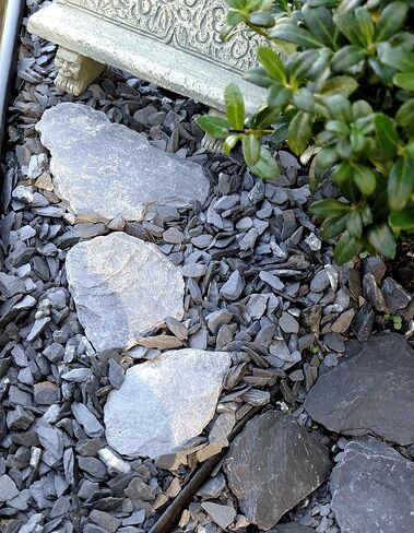 Natural Slate Stone Gravel 1/8 to 1/4 inch - USA Sourced and Packaged for Basing Models, Wargaming, Mosaic Stone Art, Crafts, Bonsai, Succulents, Miniature or Fairy Gardens, Aquariums (1lb) in Kuwait