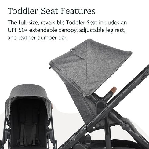 Cruz V2 Stroller - Declan - Oat Mélange | Silver Frame | Chestnut Leather in Kuwait