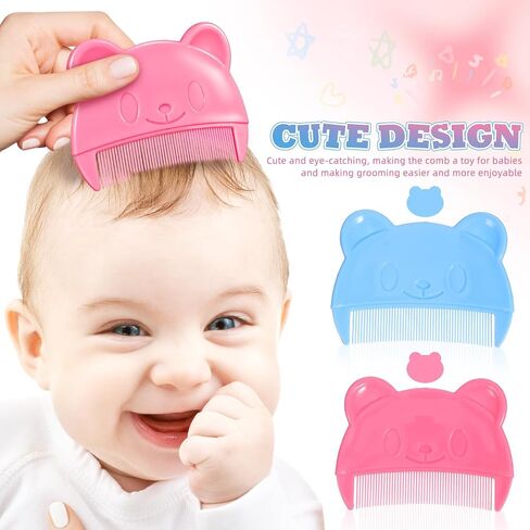 2pcs Bear Shaped Comb Fine Tooth Grooming Tool for Cradle Cap in Kuwait