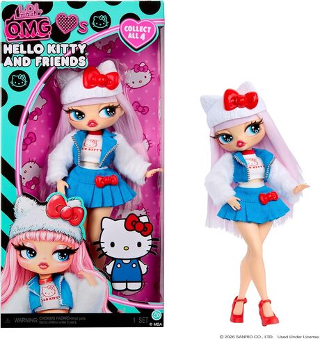 LOL Surprise OMG Loves Hello Kitty and Friends – Hello Kitty – Fashion Doll, Play & Display! in Kuwait