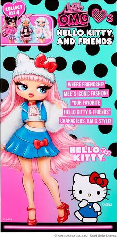 LOL Surprise OMG Loves Hello Kitty and Friends – Hello Kitty – Fashion Doll, Play & Display! in Kuwait