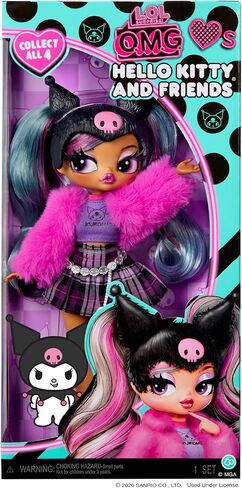 LOL Surprise OMG Loves Hello Kitty and Friends – Kuromi – Fashion Doll Inspired by Hello Kitty and Friends Character – Play & Display! in Kuwait