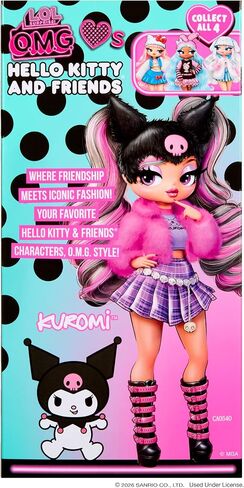 LOL Surprise OMG Loves Hello Kitty and Friends – Kuromi – Fashion Doll Inspired by Hello Kitty and Friends Character – Play & Display! in Kuwait