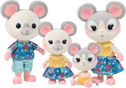 Honey Bee Acres The Purringtons Cat Family - 4 Mini Doll Figures - Ages 3+ in Saudi Arabia