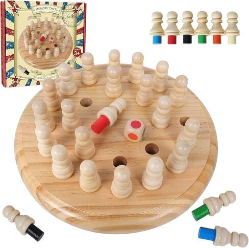 GOTHINK Wooden Sudoku Puzzle Set, Challenge Your Mind with 11.6 Inch Sudoku Board Game, Includes 90 Large Number & Thinking Tiles, 2 Drawers for Storage, for All Ages in Kuwait