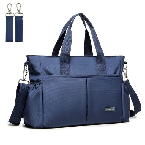 Diaper Bag Tote Bag for Toddler Mommy Messenger Tote Diaper Bags Purse with Stroller Hook (Medium,Black) in Kuwait