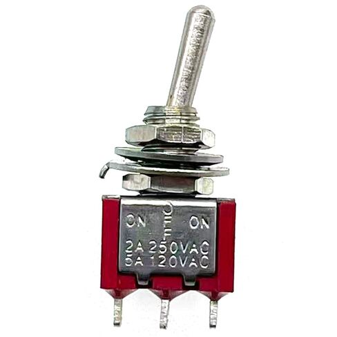 Pushbutton Switch Remote Control 3 Speed Long/Short Toggle Switch Small Pushbutton Switch 3 Foot 3 Position Rocker Toggle Switch (2pcs) in Saudi Arabia