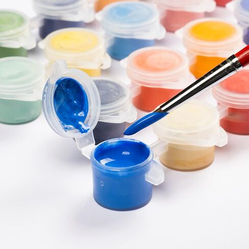 Pasler Underglaze Set - Concentrated Opaque Liquid Underglaze with a Red Brush for pottery bisque, mini Pack for 24-Colors in Kuwait