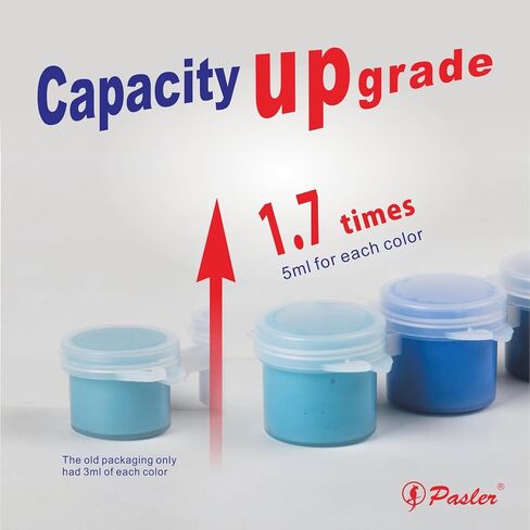 Pasler Underglaze Set - Concentrated Opaque Liquid Underglaze with a Red Brush for pottery bisque, mini Pack for 24-Colors in Kuwait