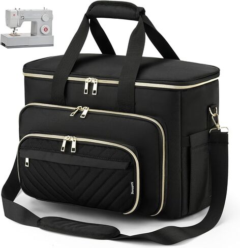 kadilong Sewing Machine Case with Multiple Storage Pockets&Removable Pad for Accessories, Universal Carrying Tote Sewing Machine Storage Bag Compatible with Most Standard Singer, Brother, Janome in Saudi Arabia