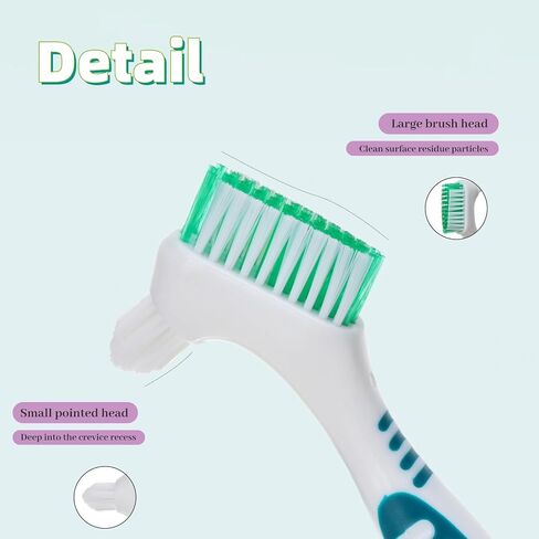 2Pcs Turtle Cleaning Brush Mini Double-Sided Cleaning Brush Tortoise Accessories for Turtle Shell Fish Tank in Kuwait