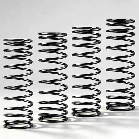 RC Progressive Shock Spring Set for Arrma Grom 1/14 Typhon 1/16 Mojave 1/18 Granite, Soft Initial then Stiffer to Prevent Bottom Out, 38mm Upgraded Suspension Springs, Black in Saudi Arabia