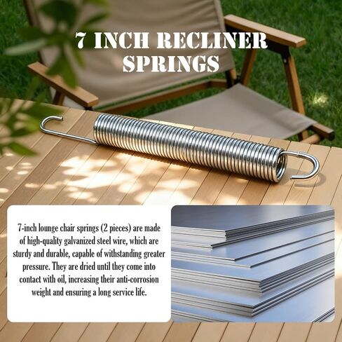 7 inch Recliner Springs Replacement Sofa Chair Mechanism Spring 2 Pack in Kuwait