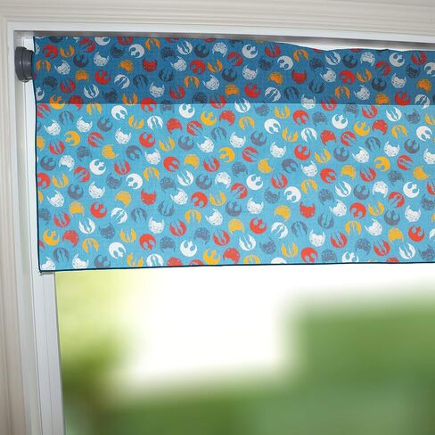 Zen Creative Designs Star Wars Window Valance 42" Wide Panel/Kids Room Window/Nursery Window Treatment/Home & Kitchen Decor (Baby Yoda, 14" Tall) in Saudi Arabia