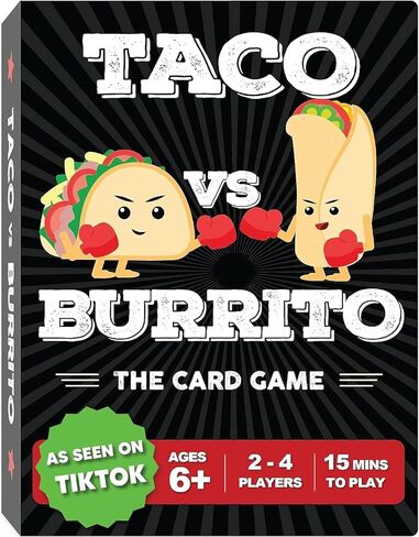 Taco vs Burrito - The Wildly Popular Surprisingly Strategic Card Game Created by a 7 Year Old - 5 Ways to Play - a Family-Friendly Party Game for Kids, Teens & Adults in Kuwait